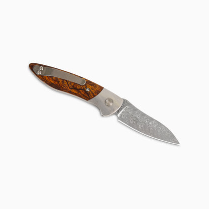 Glory Folder Semi-Custom #285 Ironwood - Sharktooth Damascus - Aegir Damasteel