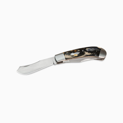 Brent Mathison | Custom Mammoth Bark Ivory Double Bladed Trapper