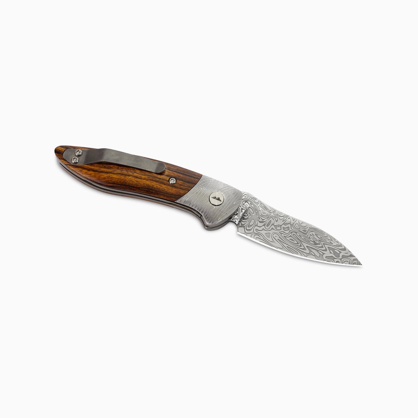 Glory Folder Semi-Custom #317 Ironwood - Herringbone Damascus - Bifrost Damasteel