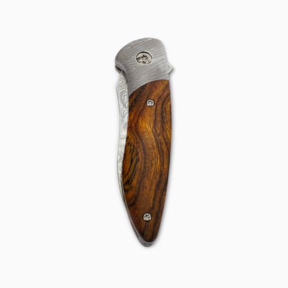 Glory Folder Semi-Custom #317 Ironwood - Herringbone Damascus - Bifrost Damasteel