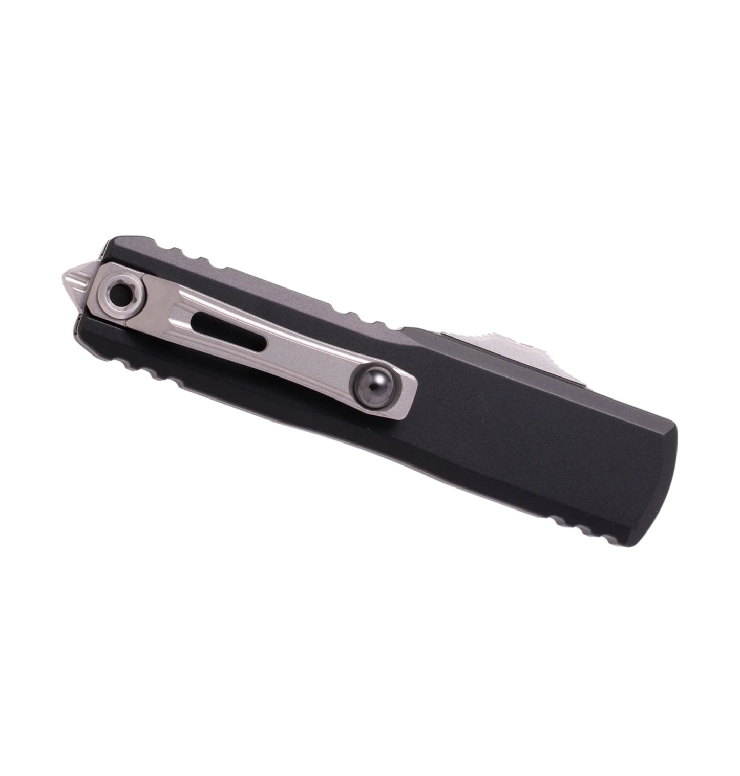 Microtech UTX-85 GEN IV 12334-11  | Black Handle + T/E Part Serrated Stonewash Blade