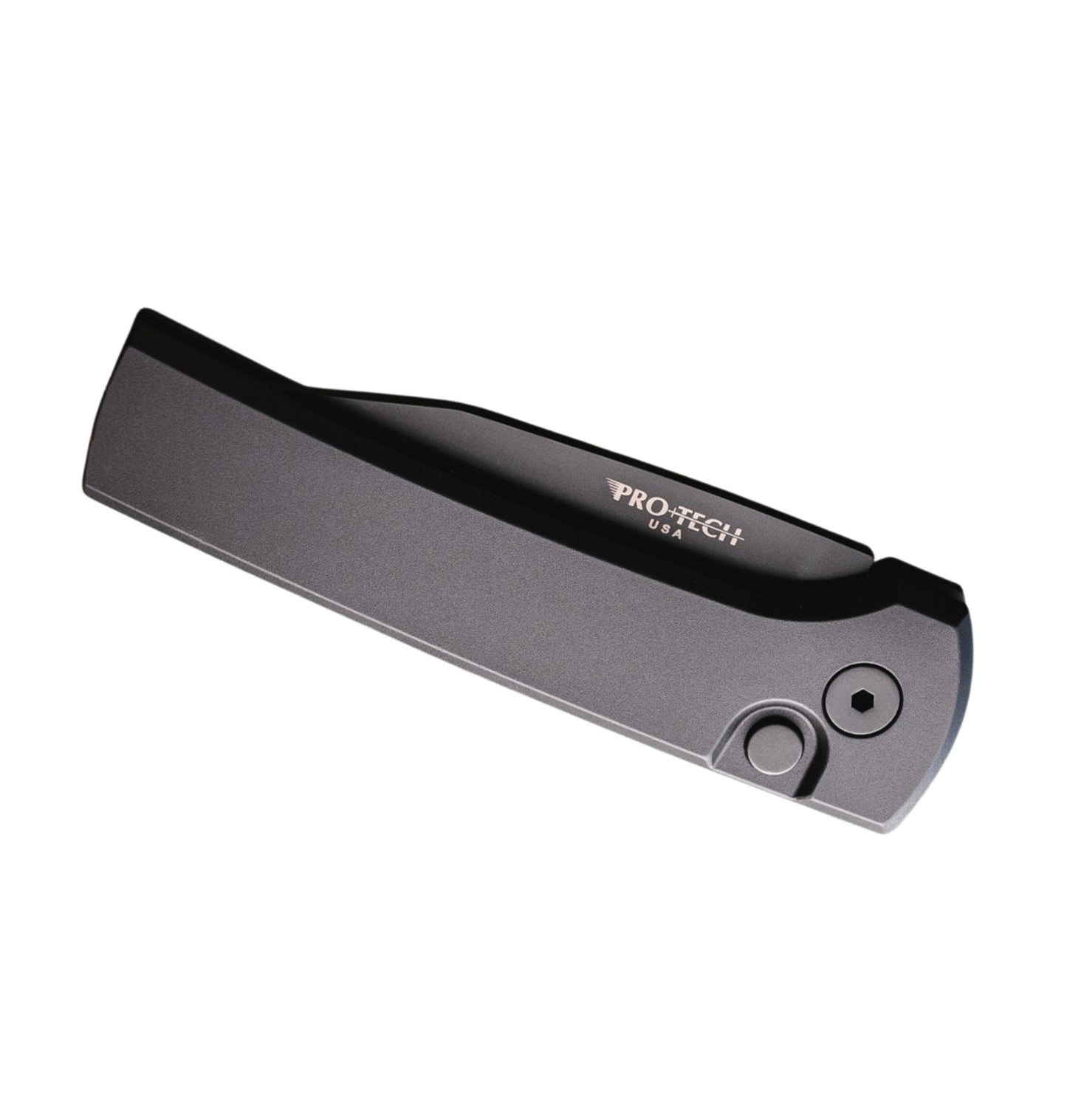 Pro-Tech Scapegoat Compact RCS1103-SWAT | Solid Black Aluminum Handle + DLC Magnamax Blade