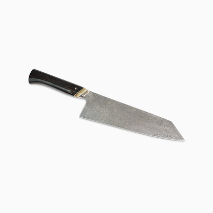 Rhymer Knives | Custom 8" Damascus K-Tip Gyuto w/ African Blackwood Handle