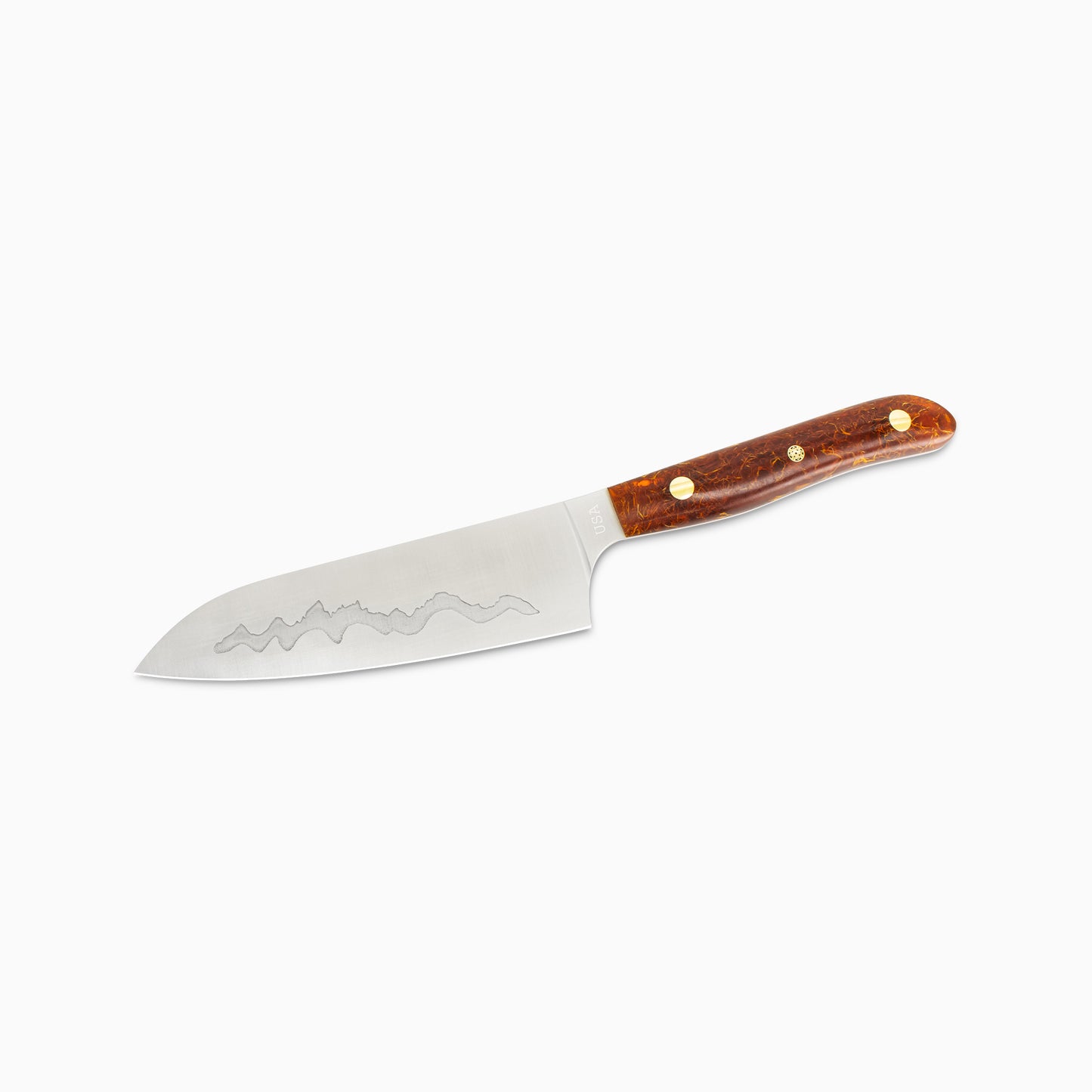 Teton Edge Santoku – Maker's Mark: Raffir "Ember Ridge"