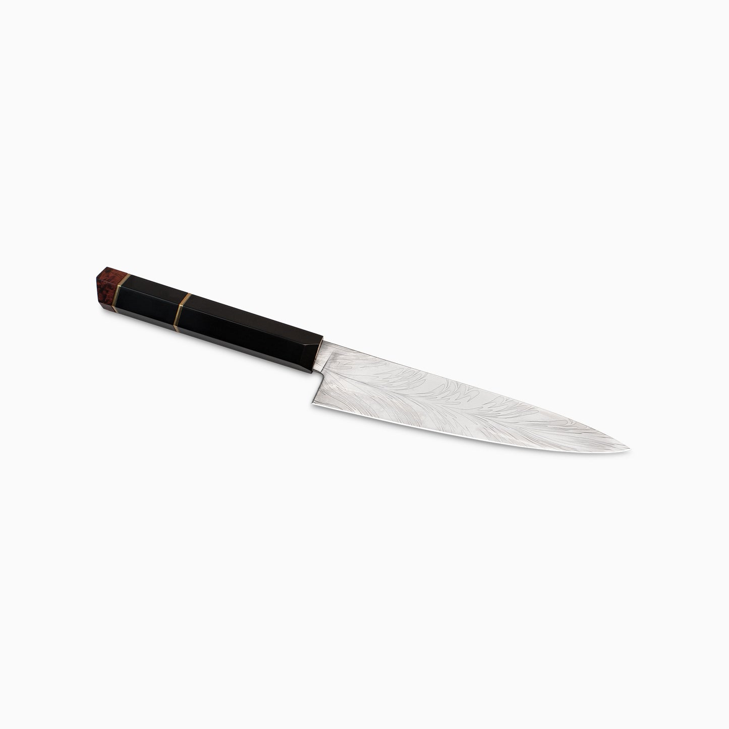 Thorsson Blades | Custom 7" Feather Damascus Slicing Knife