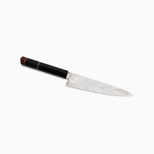 Thorsson Blades | Custom 7" Feather Damascus Slicing Knife
