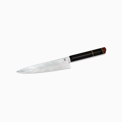 Thorsson Blades | Custom 7" Feather Damascus Slicing Knife